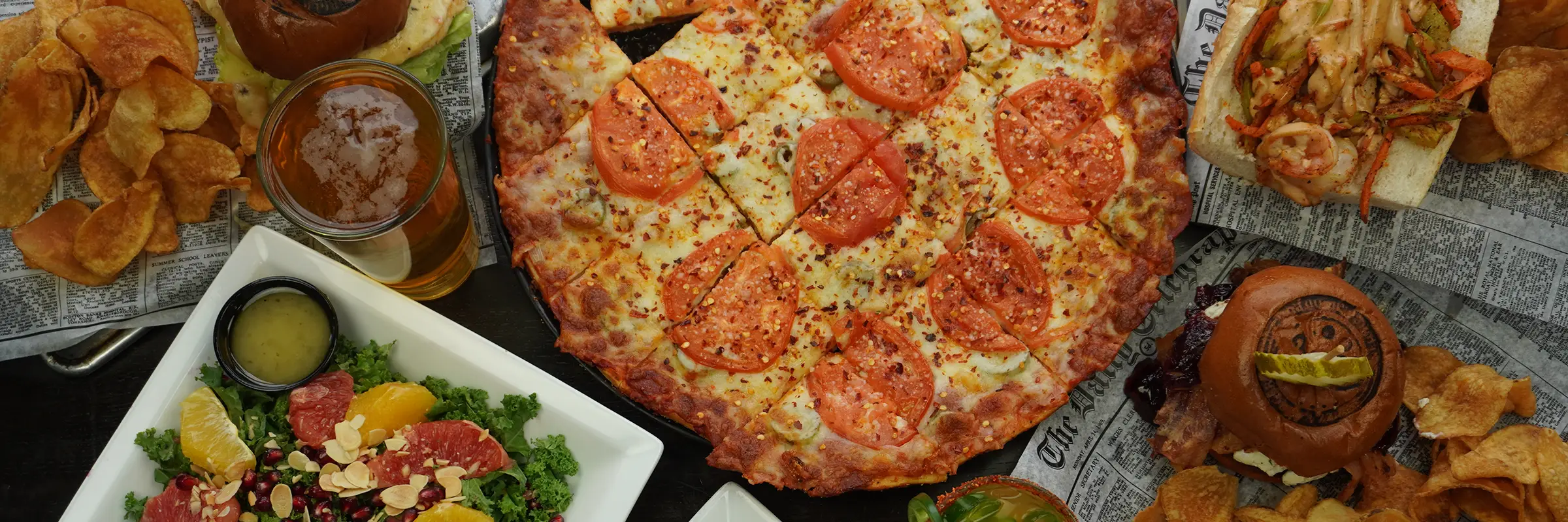 Catering Menu Page Header Image - Desktop